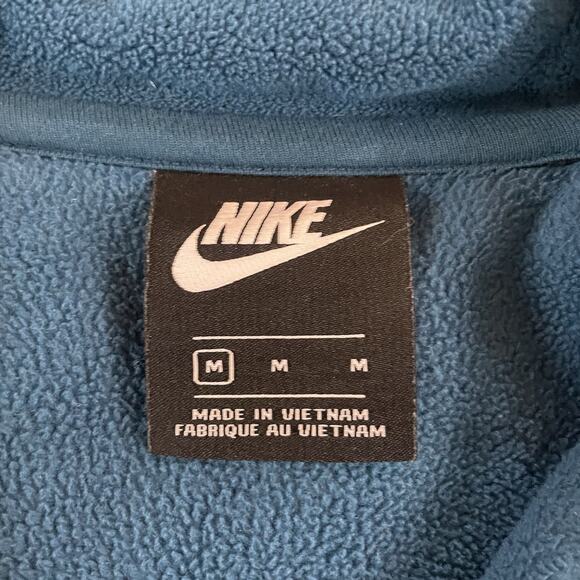 Nike Polar Fleece Windrunner Full Zip Hoodie Jacket Men’s M 92911-474 - Blue - Picture 3 of 8